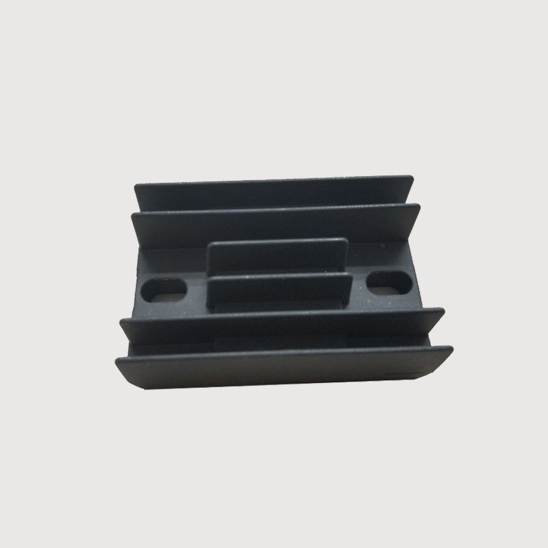 Black heatsink for motorcycle rectifier