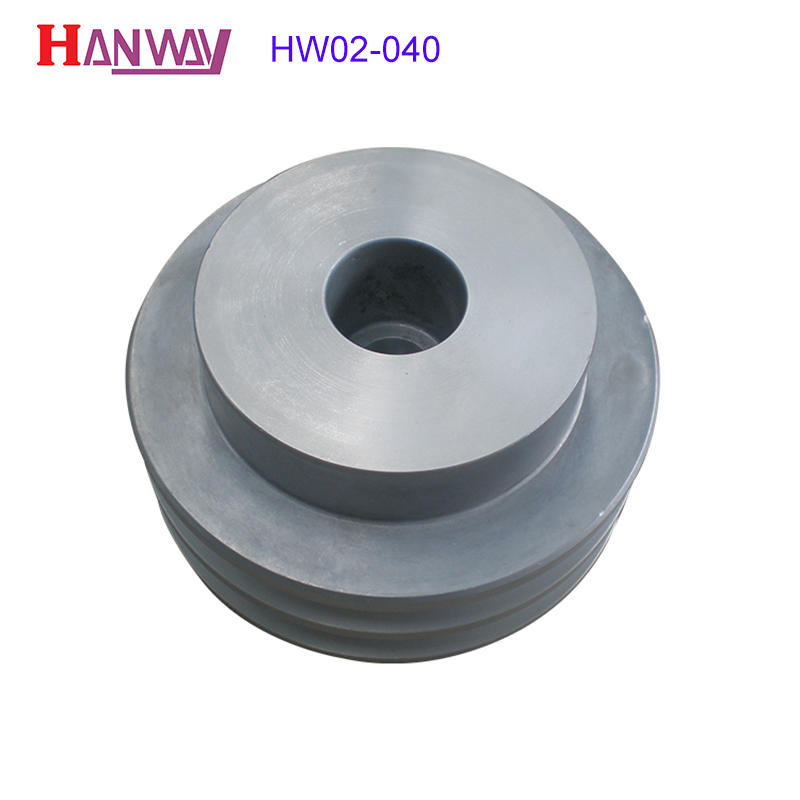 Custom sand precoated round aluminum pump die casting parts HW02-040（Support for customized services）