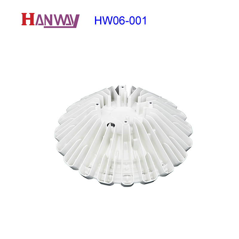 白色电源涂层 LED 光散热器铝铸造 HW06-001