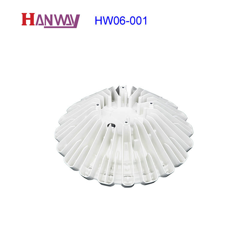 White power coating LED light heatsink aluminum foundry HW06-001