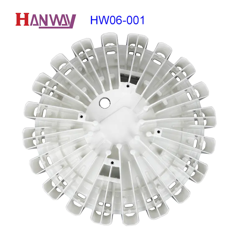 White power coating LED light heatsink aluminum foundry HW06-001（Support for customized services）
