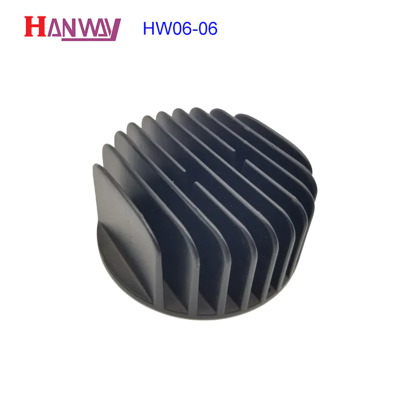 Custom made round extruded CNC machining led lights heat sink  HW06-006（Support for customized services）