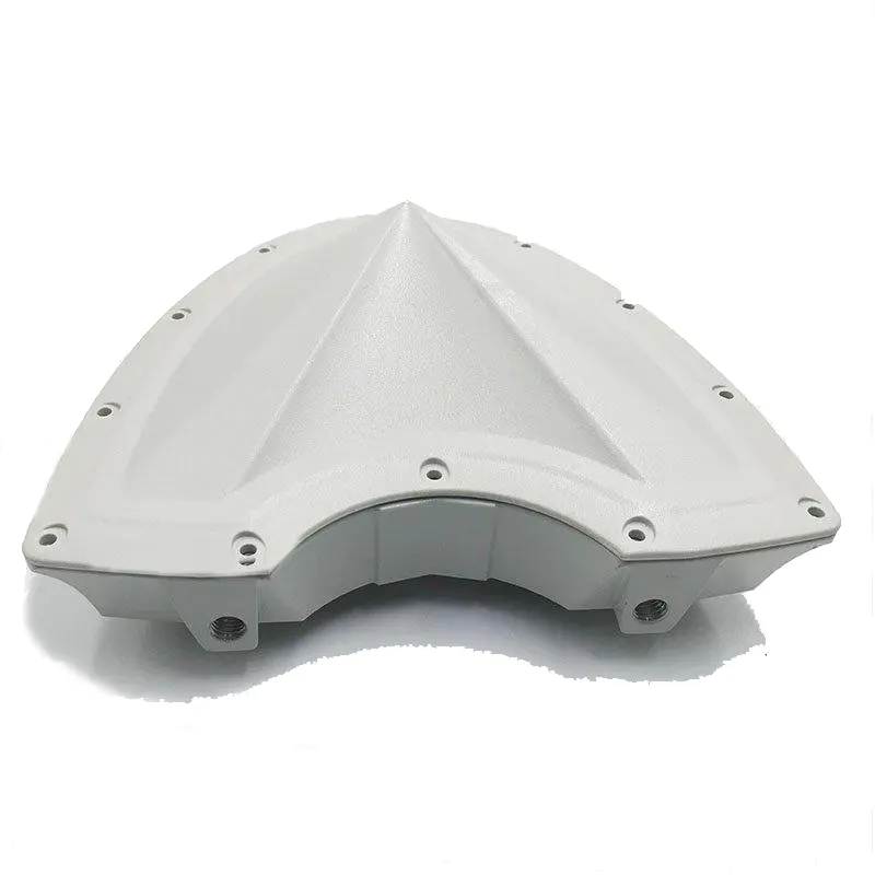 Aluminum foundry white wireless antenna connector part（Support for customized services）