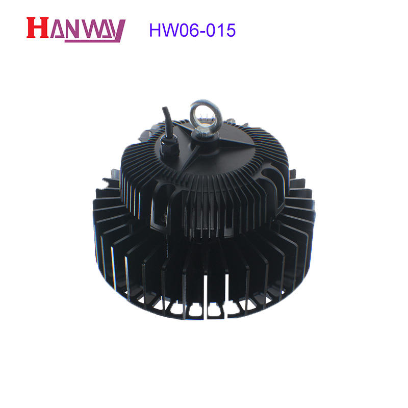 Customized electronics lighting finished aluminum heat sink for led HW06-015-3