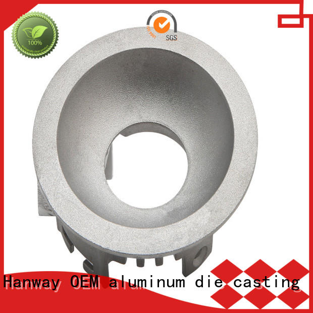 Hanway CNC machining die-casting aluminium of lighting parts part for outdoor