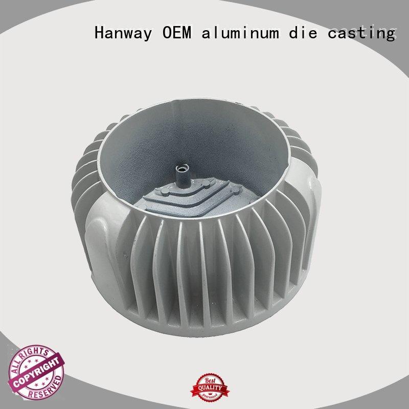 lamp industrial precision aluminum LED light heat sink die casting Hanway